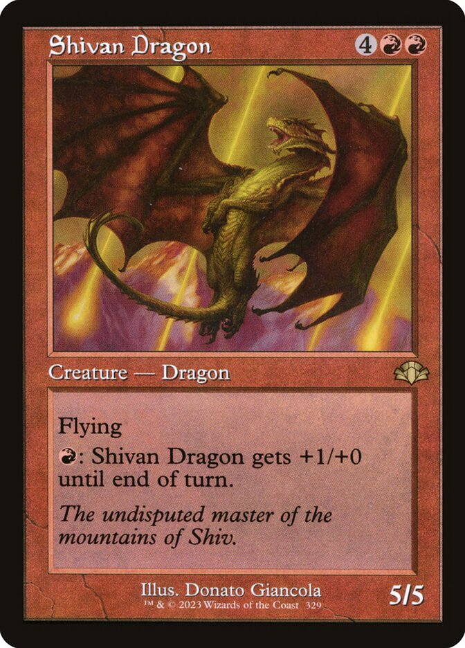 Shivan Dragon card front