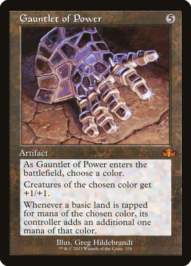 Gauntlet of Power card front