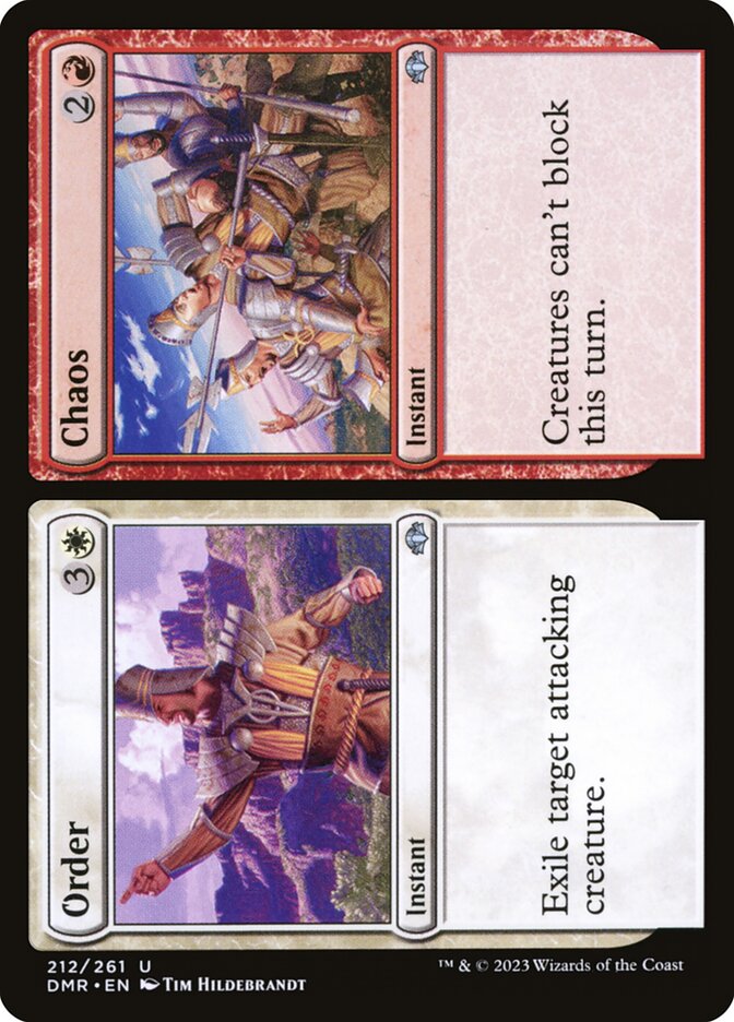 Order card front