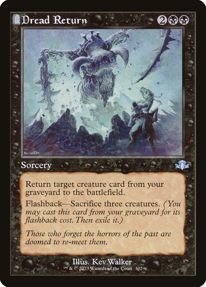 Dread Return card front