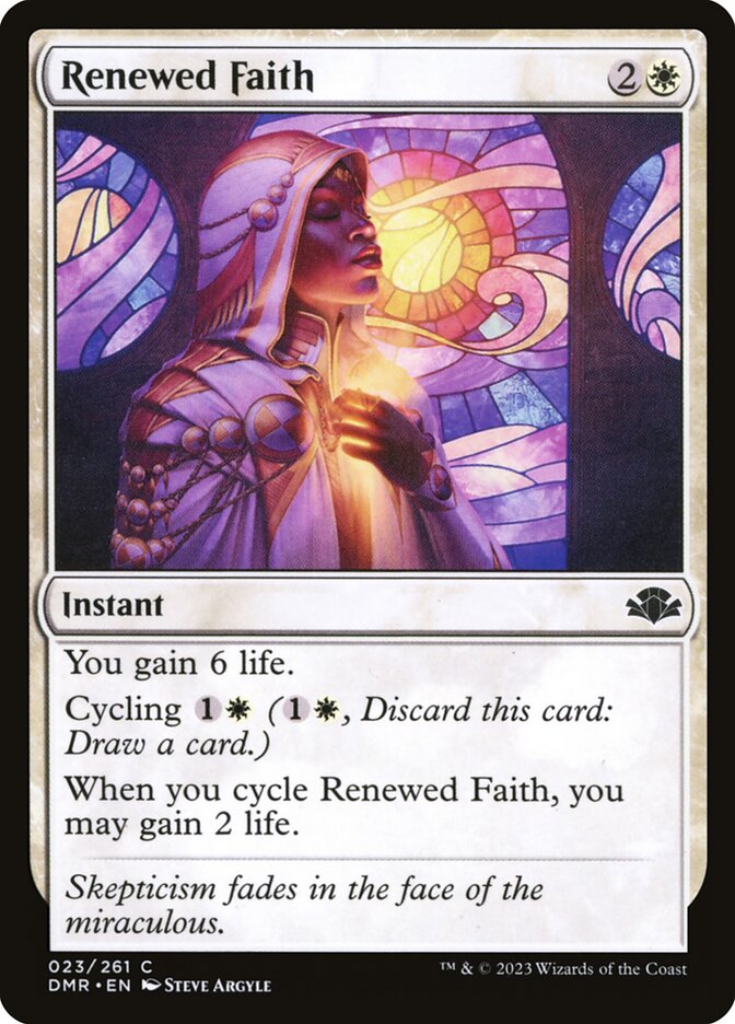 Renewed Faith card front