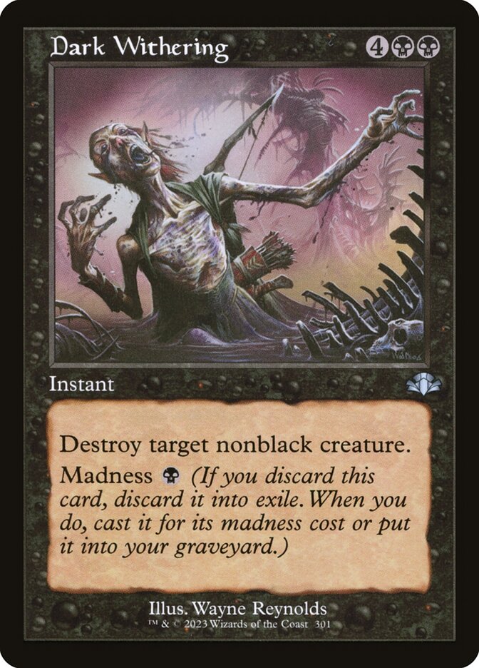 Dark Withering card front