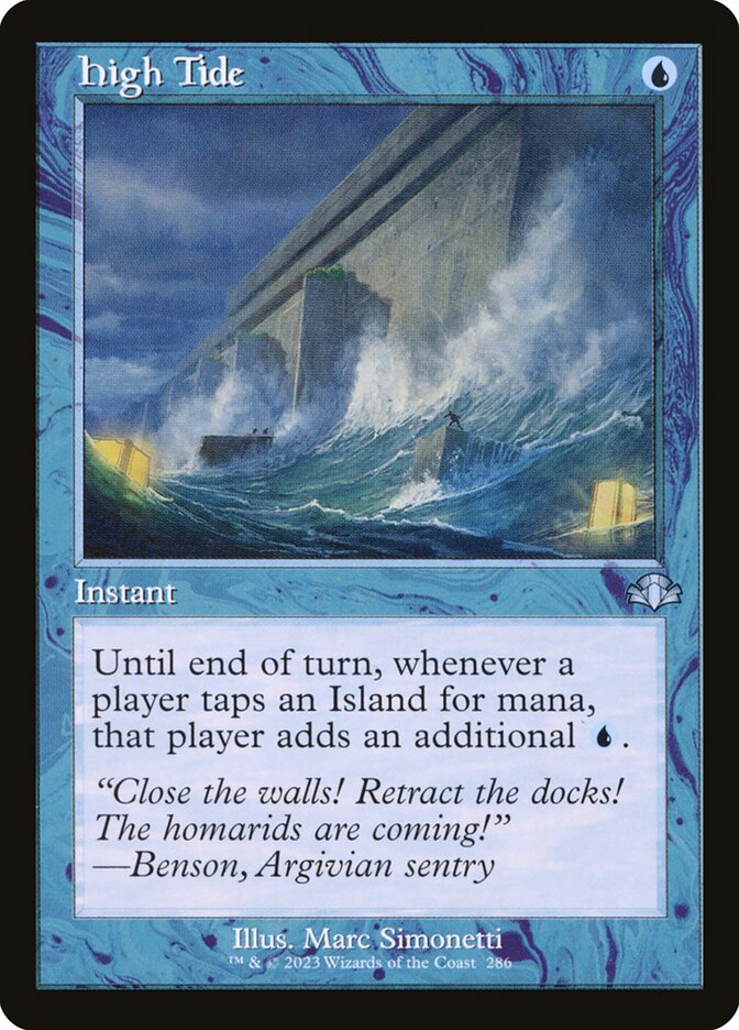 High Tide card front