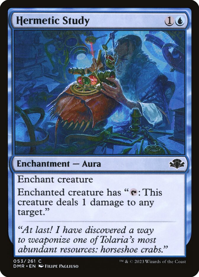 Hermetic Study card front