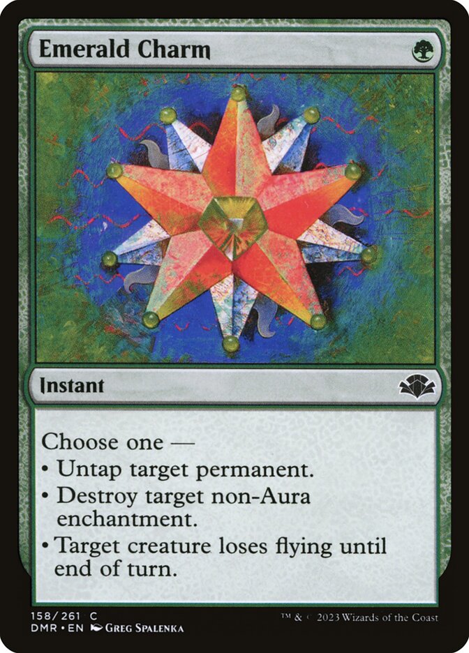 Emerald Charm card front
