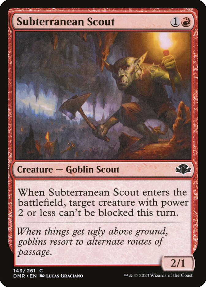 Subterranean Scout card front