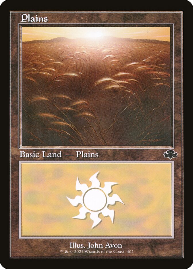 Plains card front