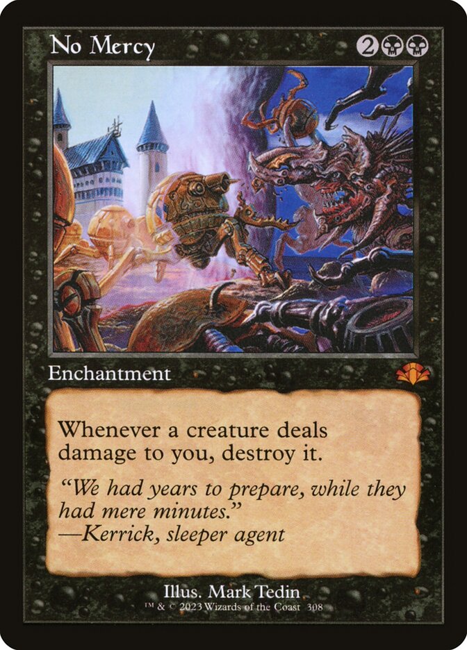 No Mercy card front