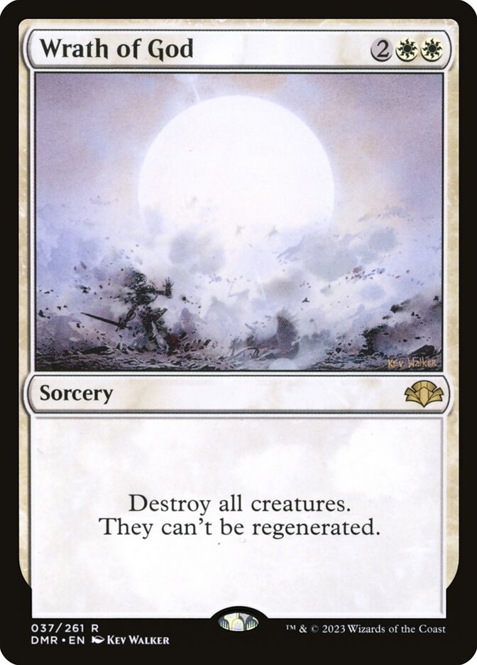 Wrath of God card front