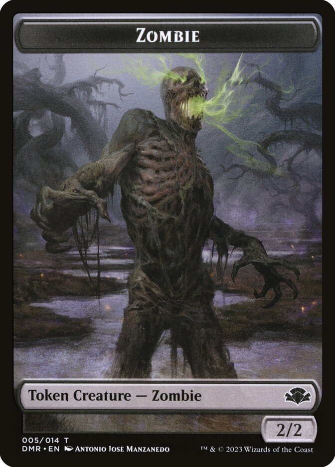 Zombie card front