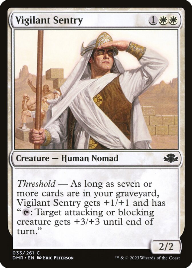 Vigilant Sentry card front