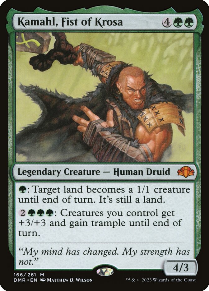 Kamahl, Fist of Krosa card front