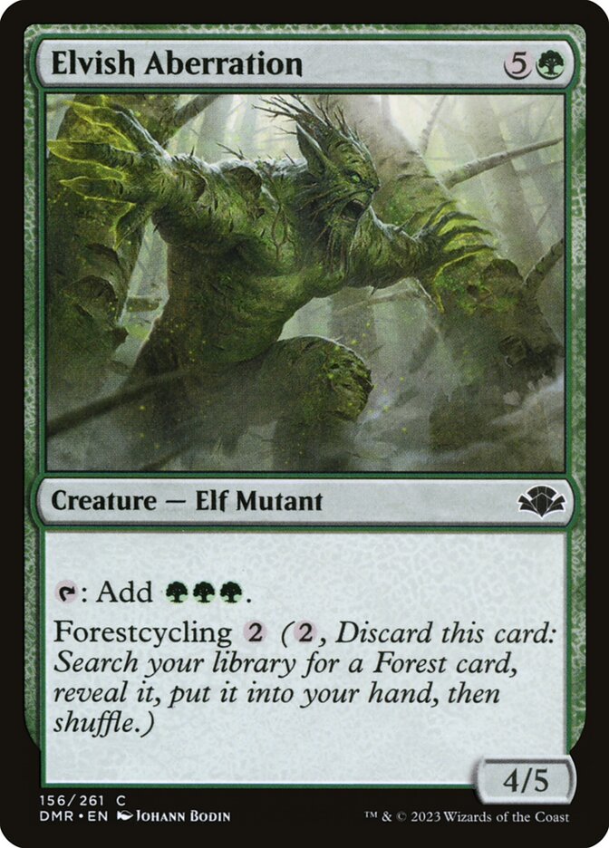 Elvish Aberration card front