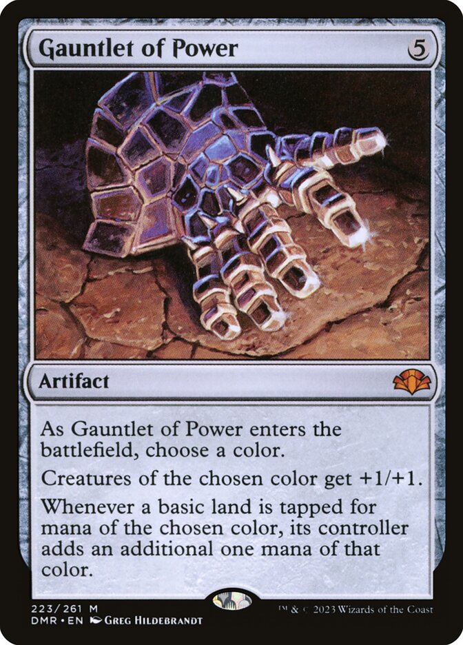 Gauntlet of Power card front