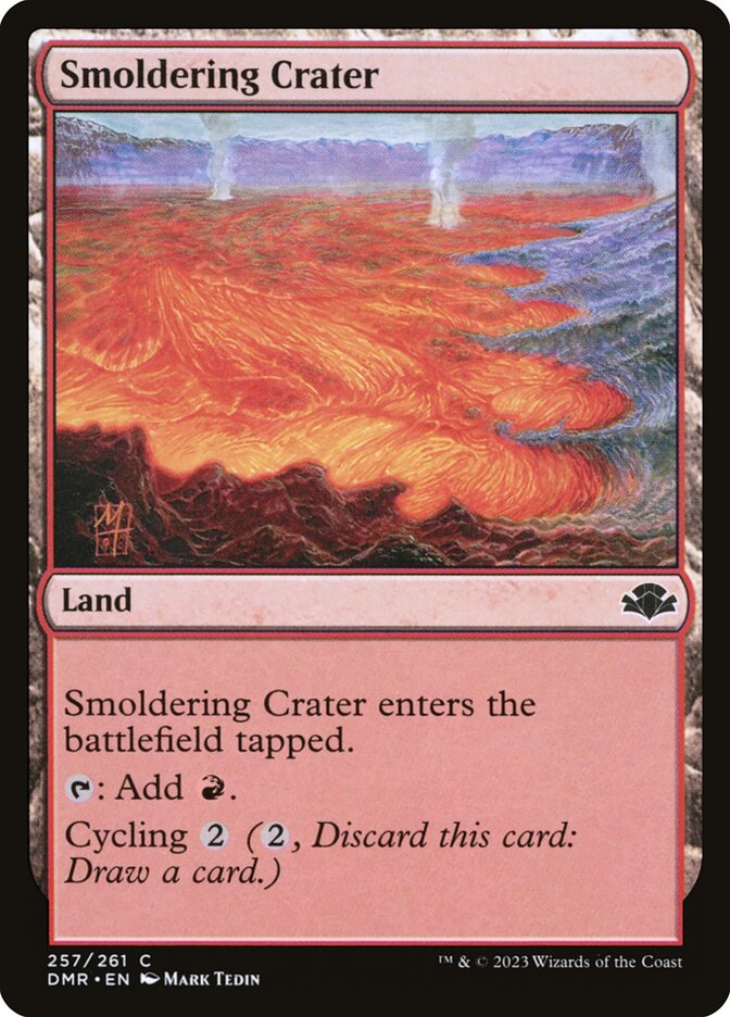 Smoldering Crater card front