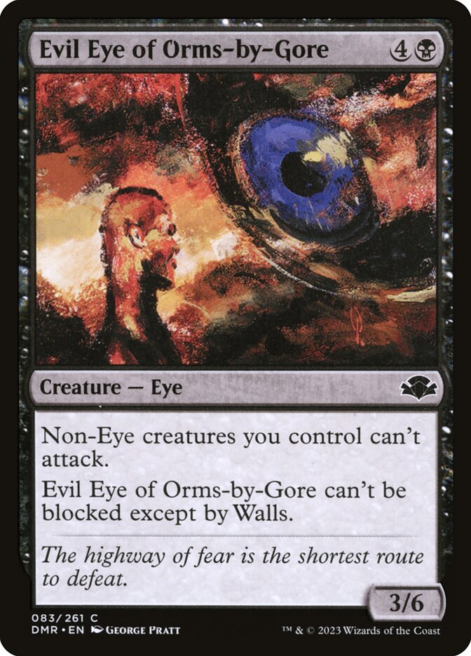 Evil Eye of Orms-by-Gore card front