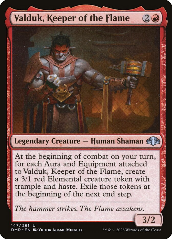 Valduk, Keeper of the Flame card front