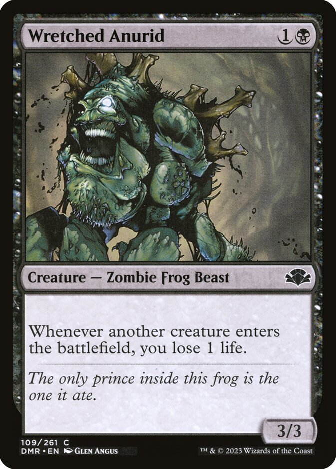 Wretched Anurid card front
