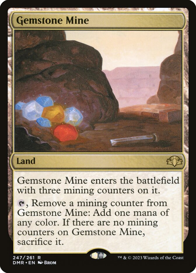 Gemstone Mine card front