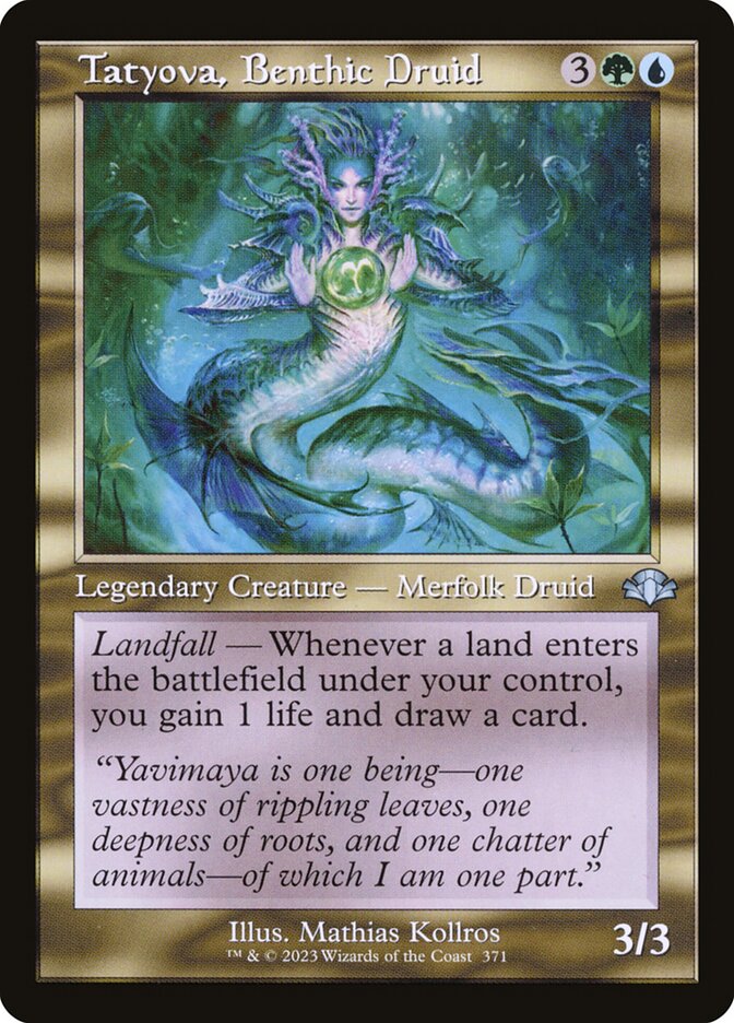 Tatyova, Benthic Druid card front