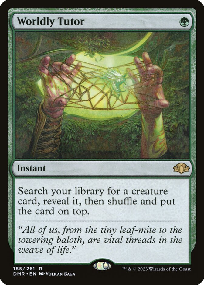 Worldly Tutor card front