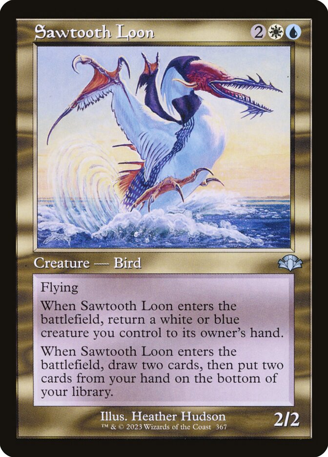 Sawtooth Loon card front
