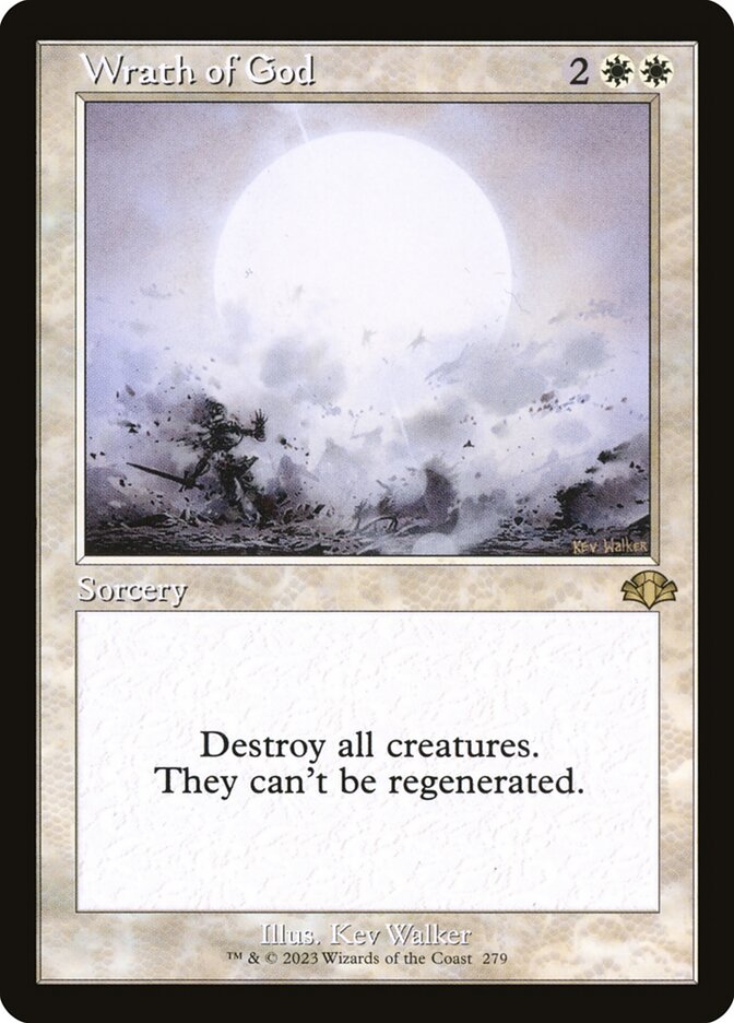 Wrath of God card front