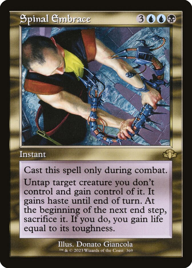 Spinal Embrace card front