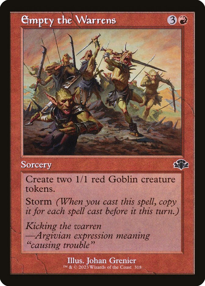 Empty the Warrens card front