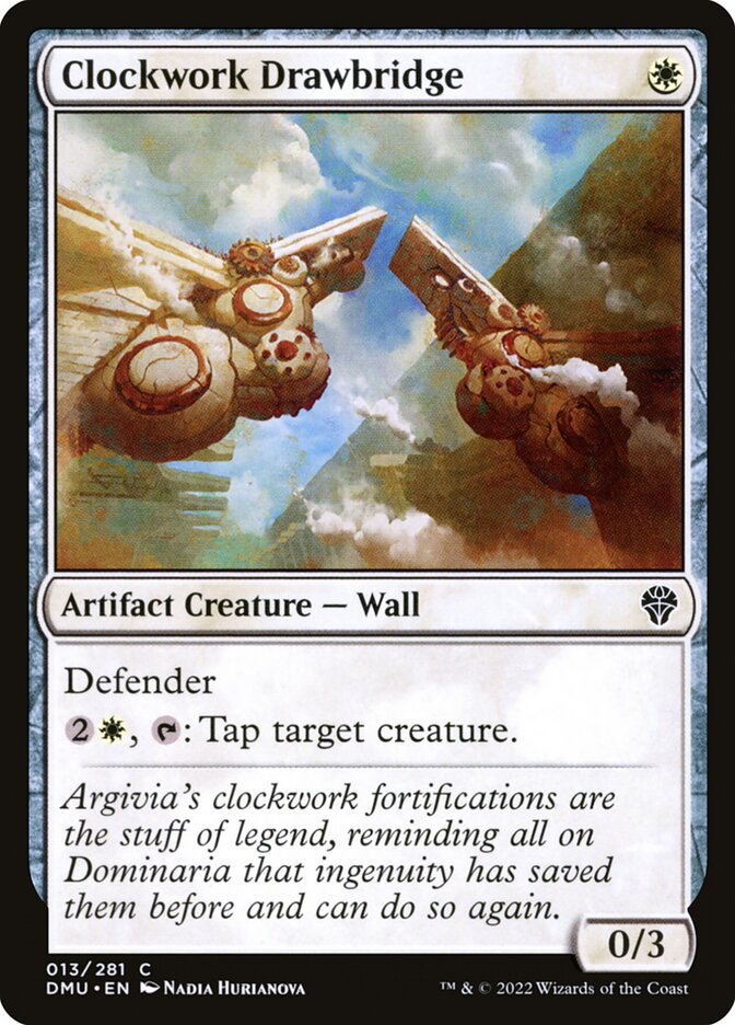 Clockwork Drawbridge card front