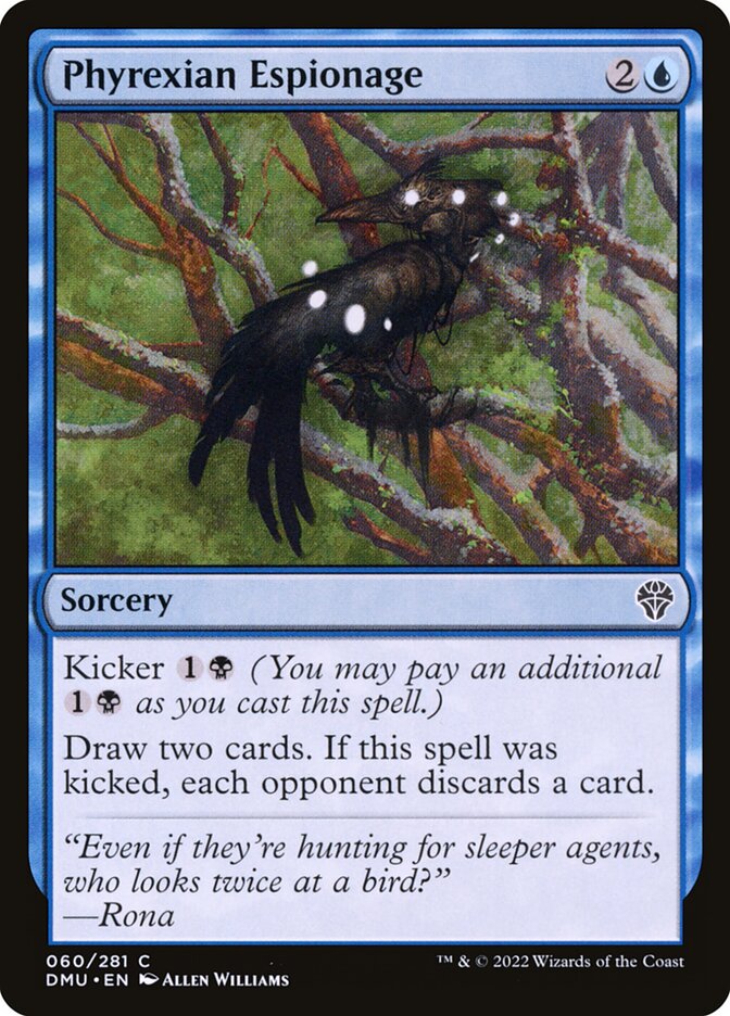 Phyrexian Espionage card front