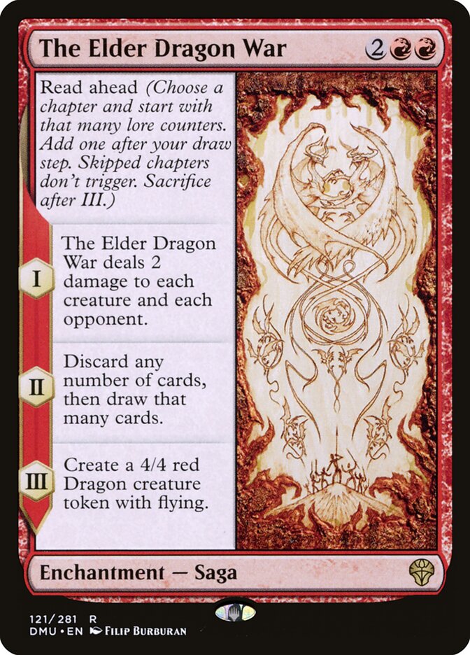 The Elder Dragon War card front