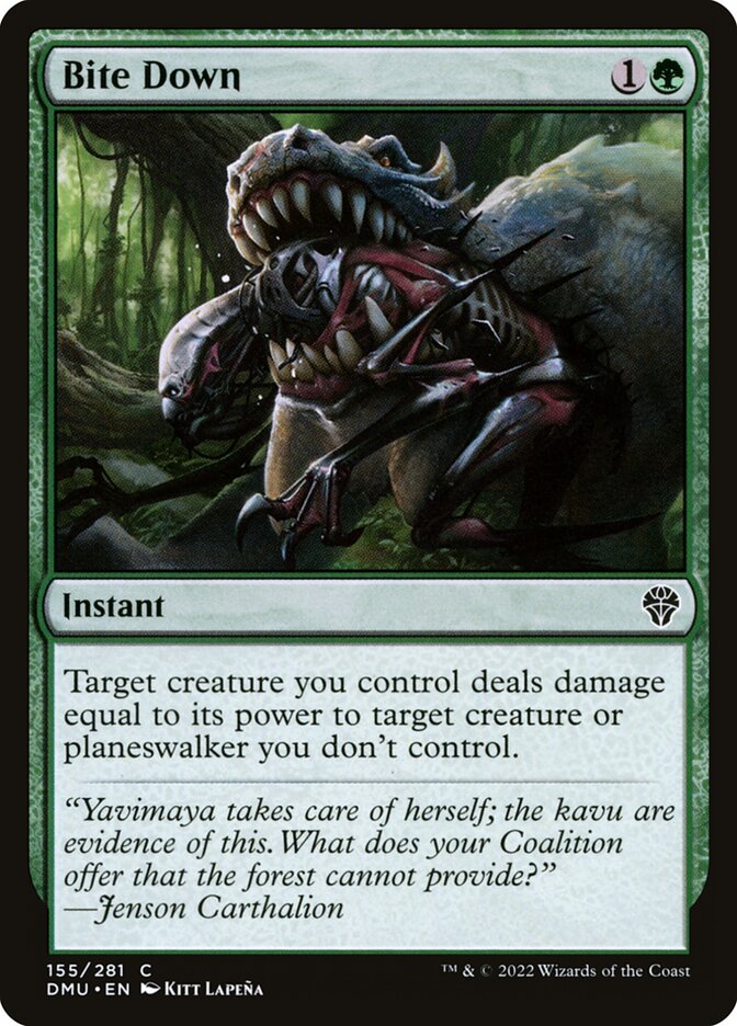 Bite Down card front