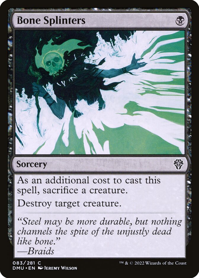 Bone Splinters card front
