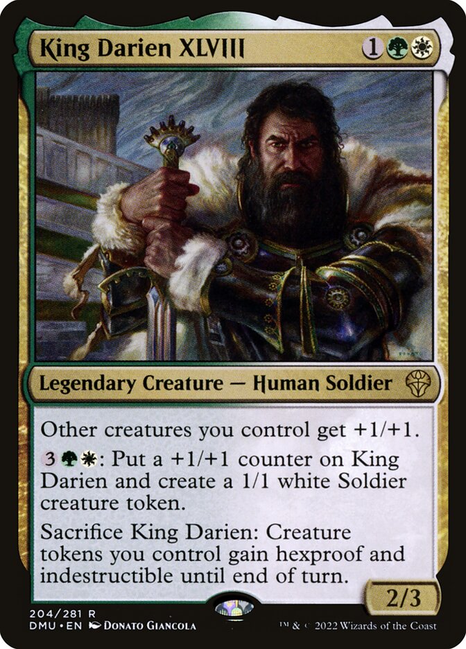 King Darien XLVIII card front
