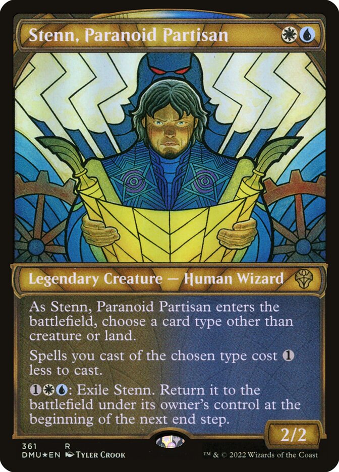 Stenn, Paranoid Partisan card front