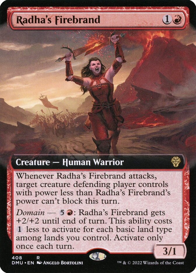 Radha's Firebrand card front