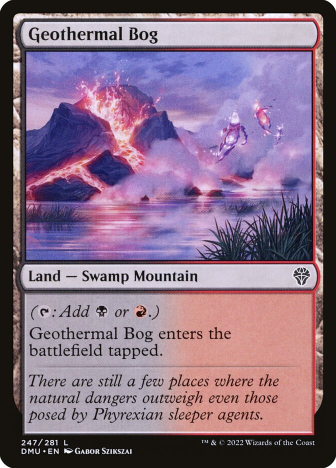 Geothermal Bog card front
