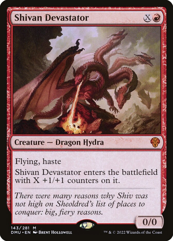 Shivan Devastator card front