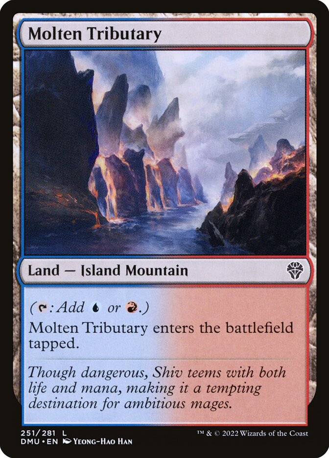 Molten Tributary card front