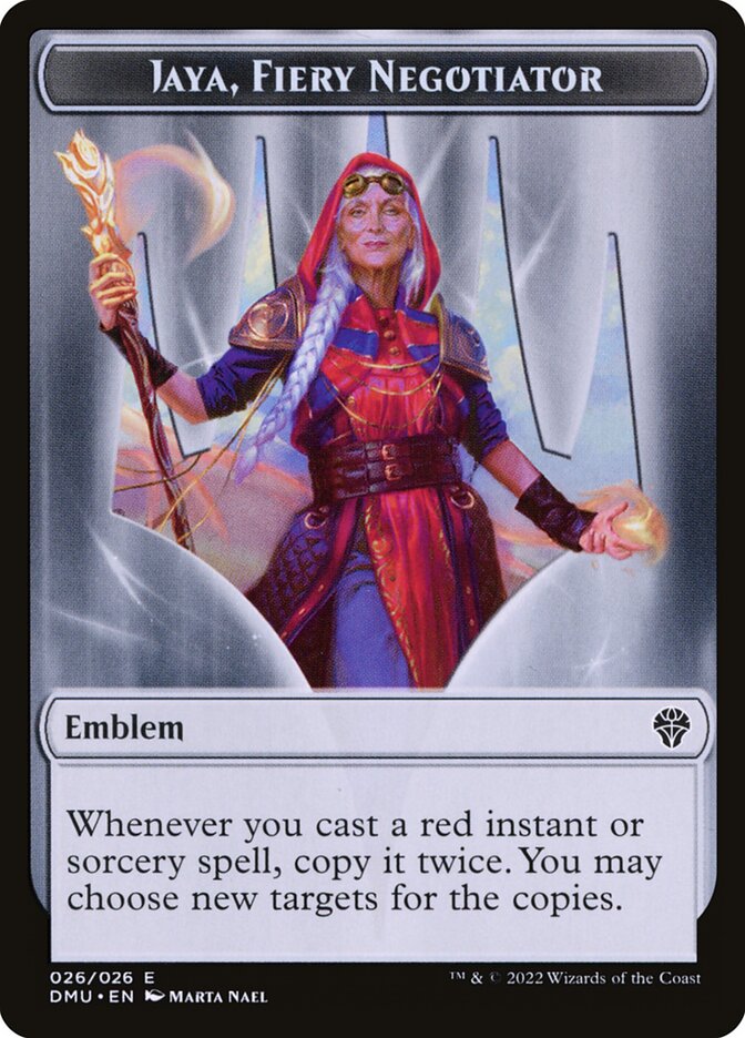 Jaya, Fiery Negotiator Emblem card front
