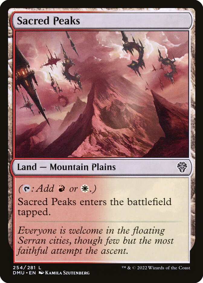 Sacred Peaks card front