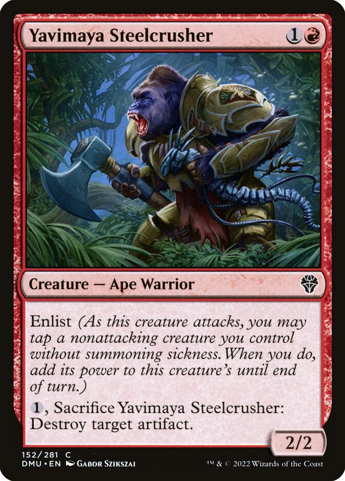 Yavimaya Steelcrusher card front