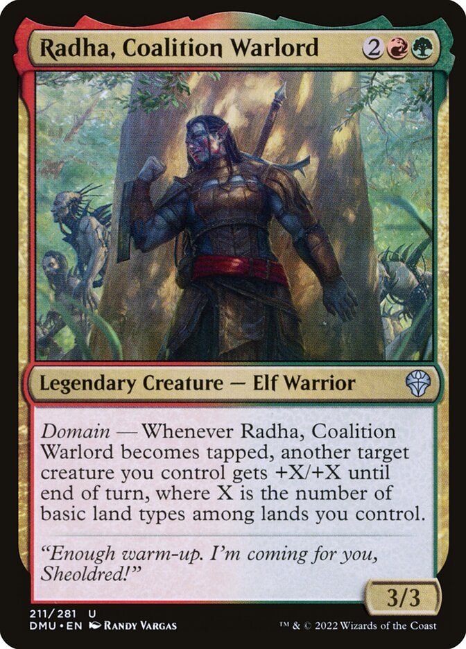 Radha, Coalition Warlord card front