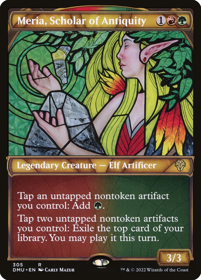 Meria, Scholar of Antiquity card front