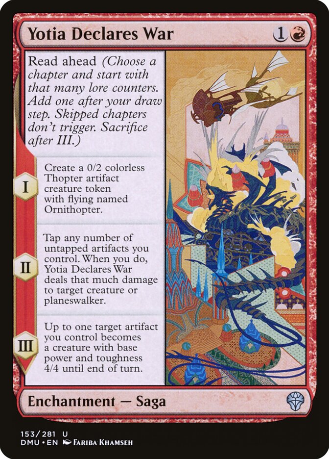 Yotia Declares War card front