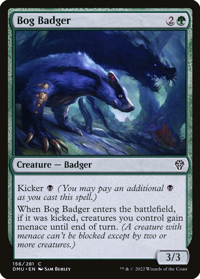 Bog Badger card front