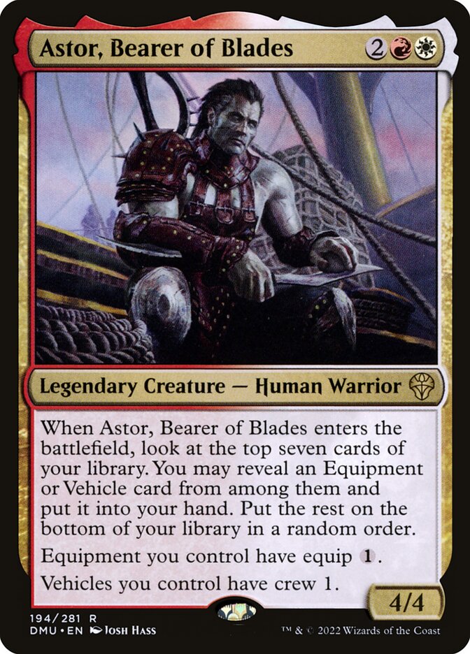 Astor, Bearer of Blades card front