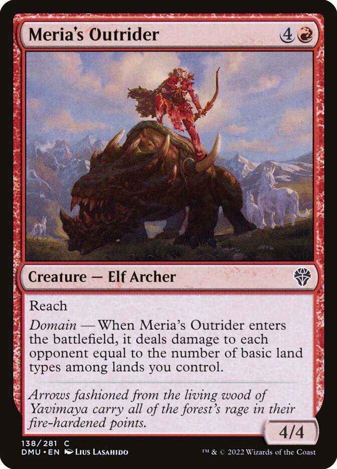 Meria's Outrider card front