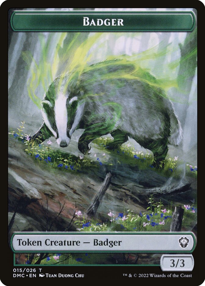 Badger card front